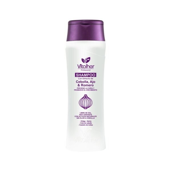 VITALHER SHAMPOO CEBOLLA AJO Y ROMERO